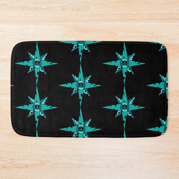 Item preview, compass rose green designed and sold by NitArtCafe.