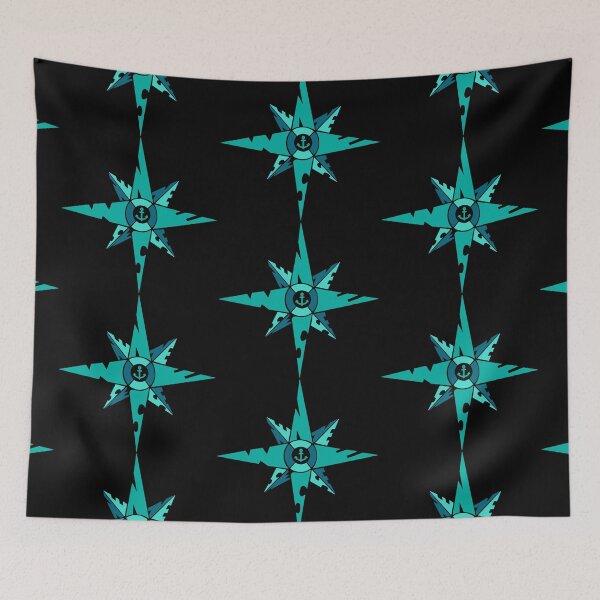 Item preview, compass rose green designed and sold by NitArtCafe.