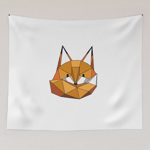 Item preview, Geometric red fox designed and sold by PandasandFoxes.