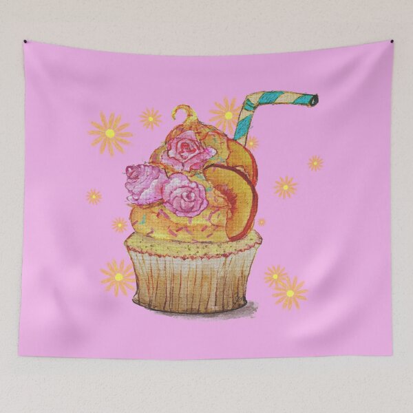 Item preview, Peachy Rose Shake Cupcake designed and sold by LillyUndercroft.