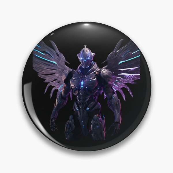 Item preview, Archangel in purple and blue neon armor designed and sold by AI-Only Creations.