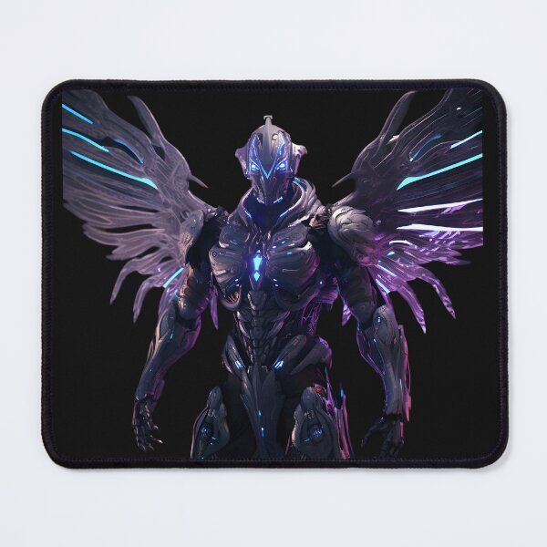Item preview, Archangel in purple and blue neon armor designed and sold by AI-Only Creations.