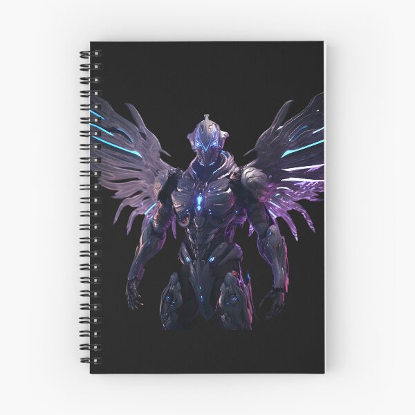 Item preview, Archangel in purple and blue neon armor designed and sold by AI-Only Creations.