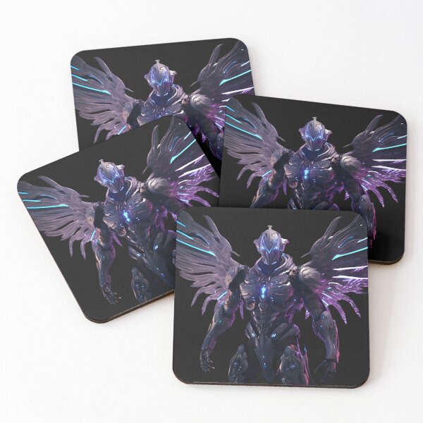Item preview, Archangel in purple and blue neon armor designed and sold by AI-Only Creations.