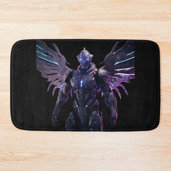 Item preview, Archangel in purple and blue neon armor designed and sold by AI-Only Creations.