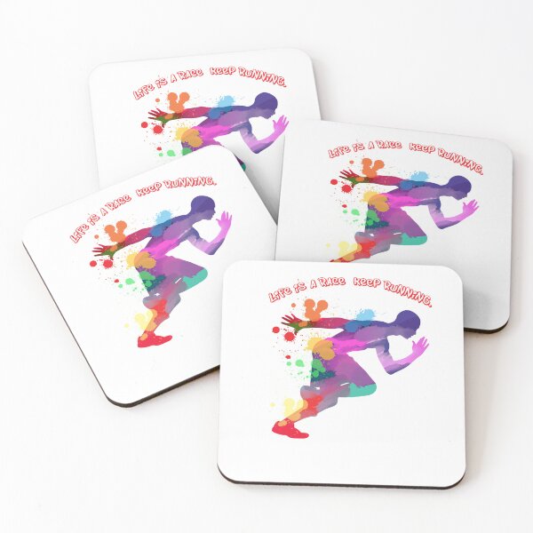 Item preview, Life is a Race, Keep Running designed and sold by Youlal-Shop.