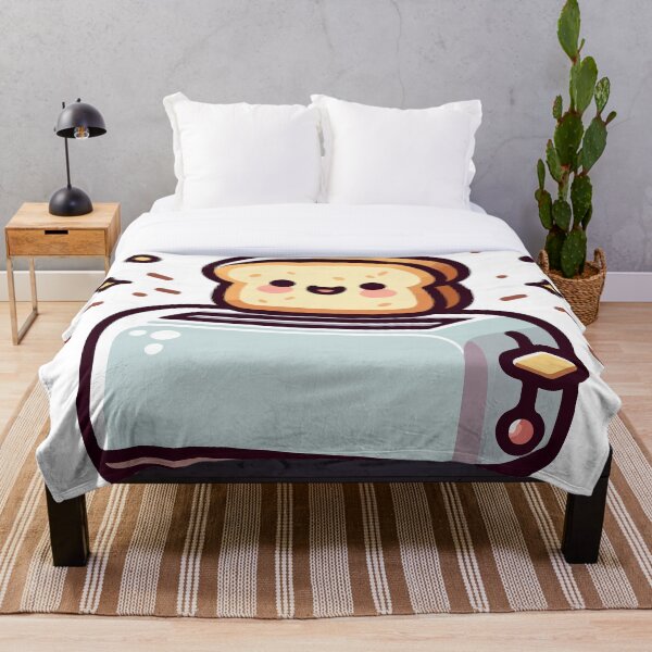 Item preview, Cheerful Toast Popping from Toaster designed and sold by OniumEth.