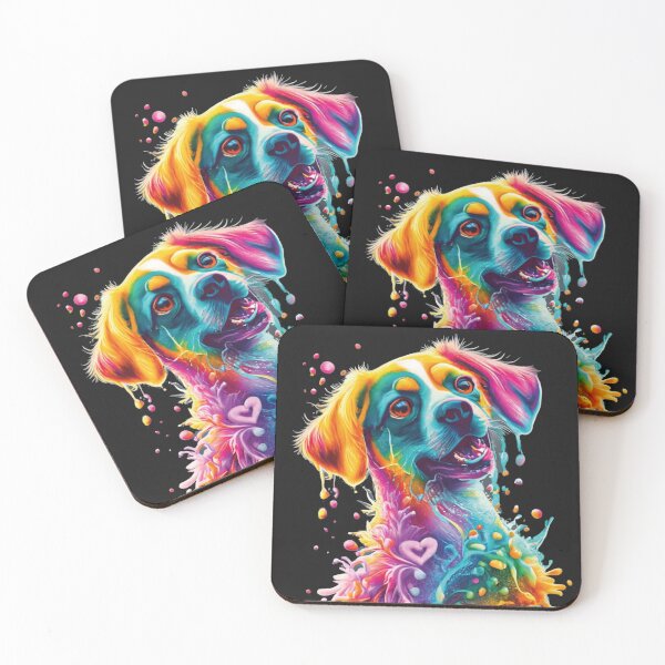 Item preview,  Unique multicolored dog designed and sold by LuckyFamily.