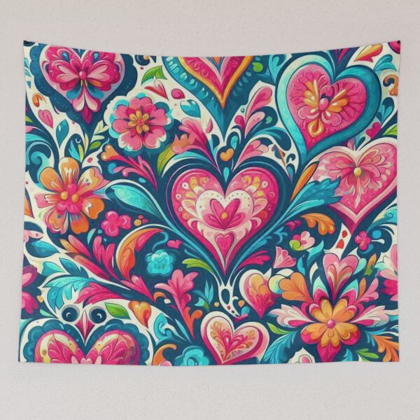 Item preview, Hearts and Flowers designed and sold by Myra365Art.
