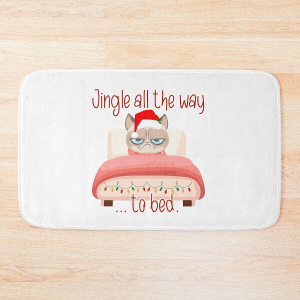 Item preview, Disgusted Cat Christmas in bed designed and sold by PiotrRoguski.