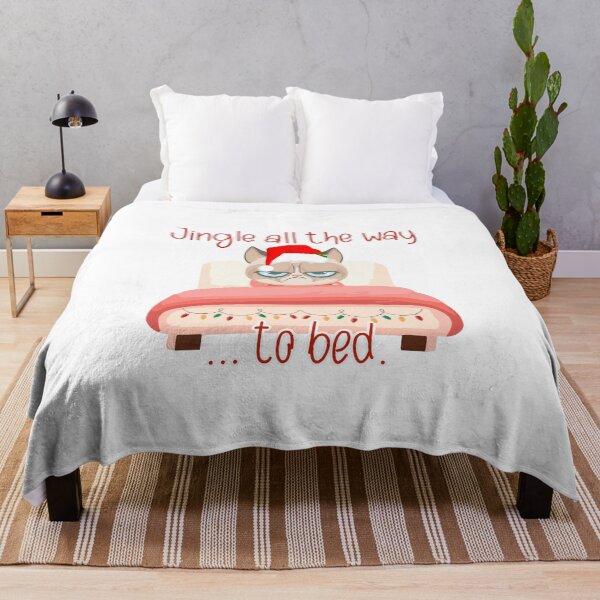 Item preview, Disgusted Cat Christmas in bed designed and sold by PiotrRoguski.