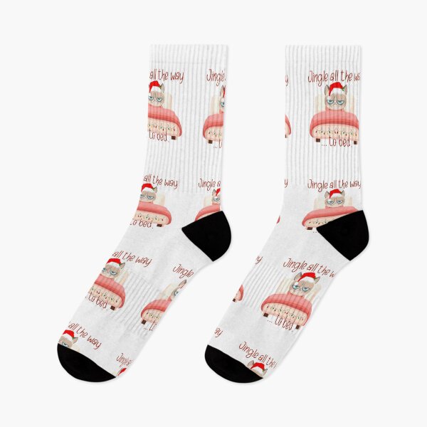 Item preview, Disgusted Cat Christmas in bed designed and sold by PiotrRoguski.