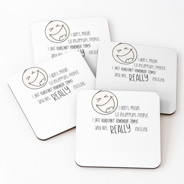 Item preview, I don't mean to interrupt! designed and sold by Tiffany Glassco.