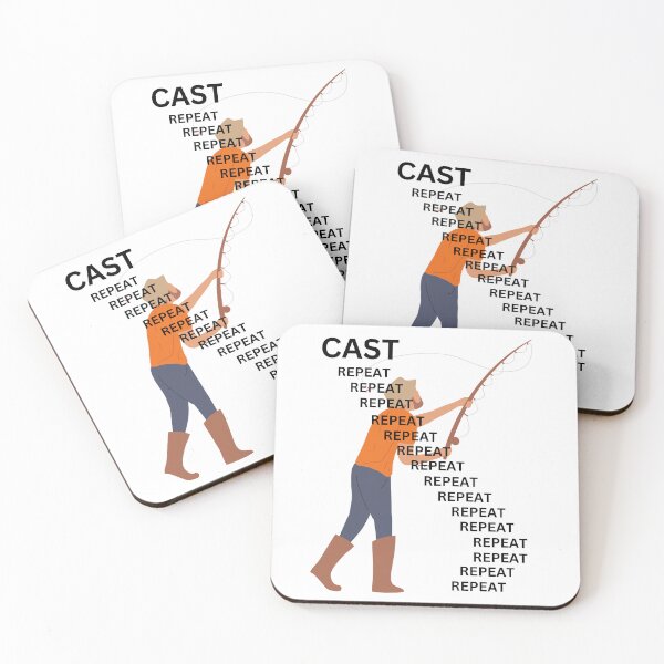 Item preview, Cast, Repeat, Repeat, Repeat - Funny Fishing T-shirts designed and sold by SavvySeller.
