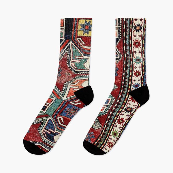 Item preview, Karabagh Antique Azerbaijan South Caucasus Rug Print designed and sold by Vicky Brago-Mitchell®.