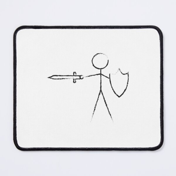 Item preview, Sword Fighting Stick Figure designed and sold by Jem Illustration.