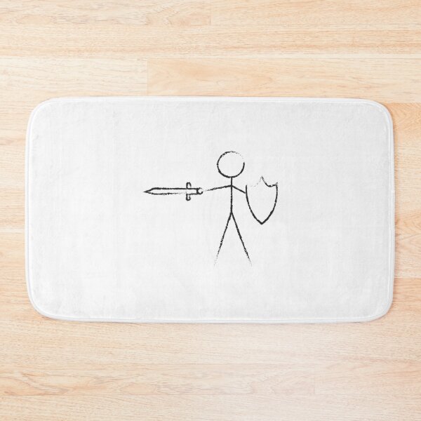 Item preview, Sword Fighting Stick Figure designed and sold by Jem Illustration.