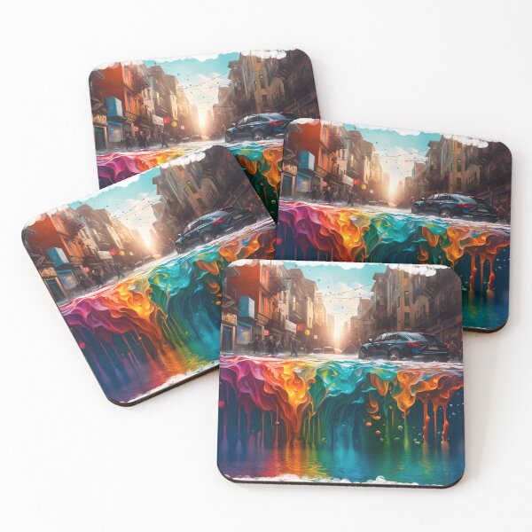 Item preview, Vibrant city street designed and sold by eikulabs.