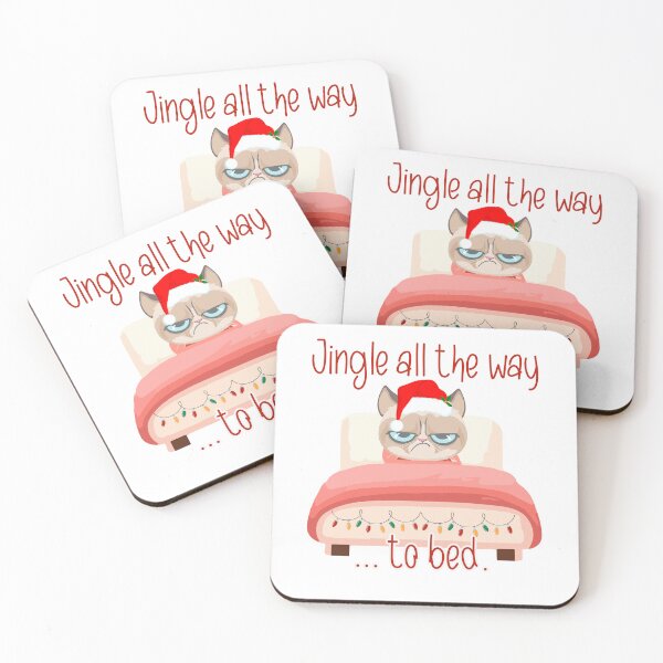 Item preview, Disgusted Cat Christmas in bed designed and sold by PiotrRoguski.