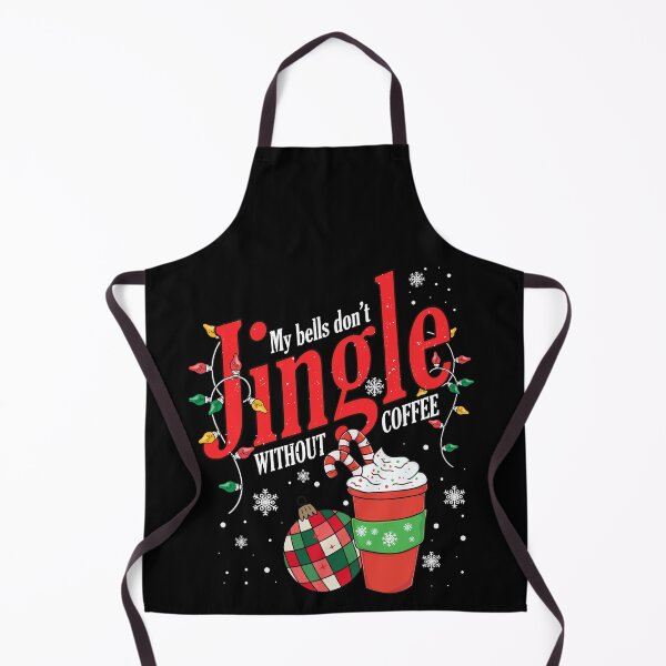 Item preview, My Bells Don't Jingle Without Coffee Merry Light Christmas Funny Jingle Balls Xmas Jokes & Humor designed and sold by MoCalli.