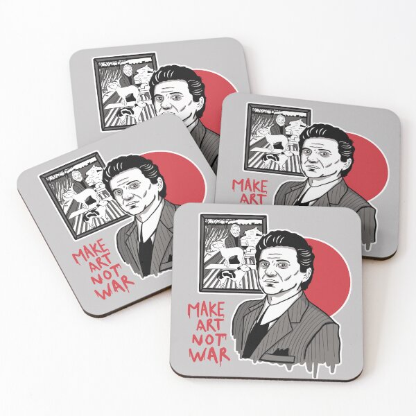 Item preview, The goodfellas, make art not war sur fond sombre et couleur designed and sold by Ben-Cha.