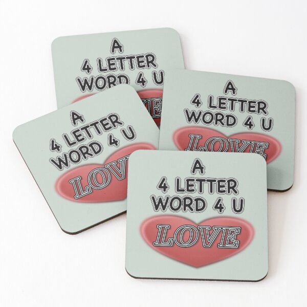 Item preview, A 4 Letter Word 4 U LOVE designed and sold by AychtuoImages.