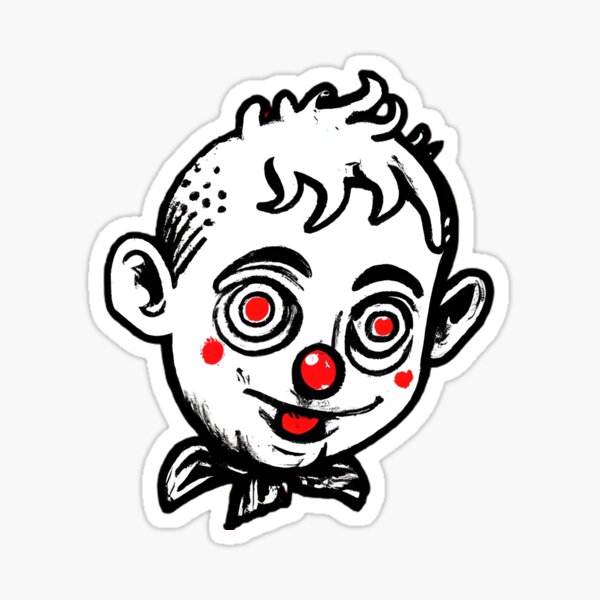 Black & White Eyes Stickers: ClownAntics.com  Eye stickers, Cartoon eyes,  Doll face paint