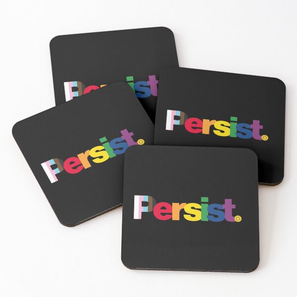 Item preview, Persist - Pride flag Queer Support designed and sold by CottonGarb.