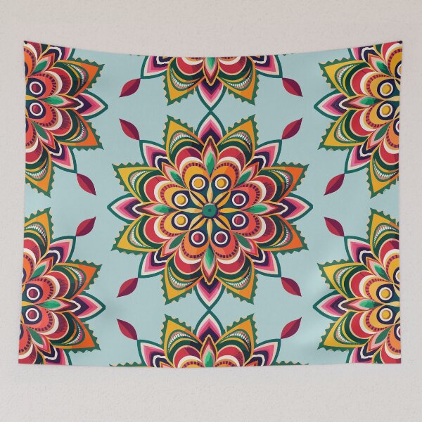 Item preview, Unique Floral Rangoli Art - Pattern & Design designed and sold by Jollys-ArtShop.