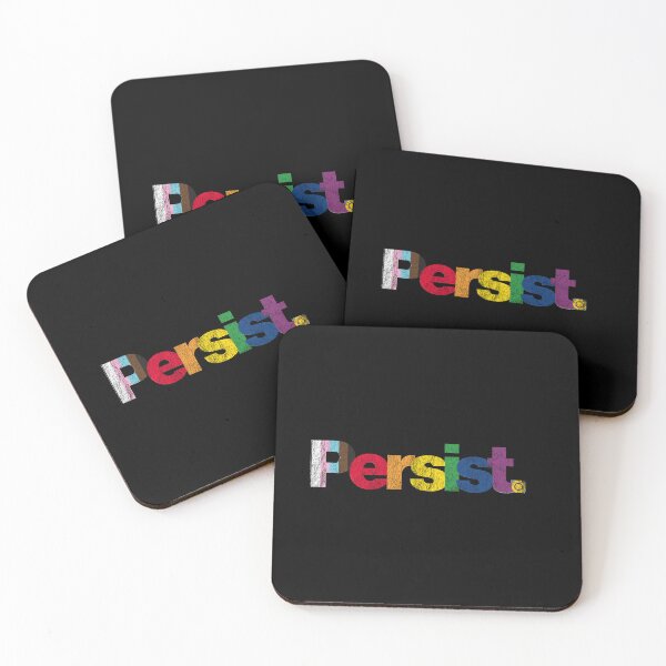 Item preview, Persist - Distressed Pride flag Retro designed and sold by CottonGarb.