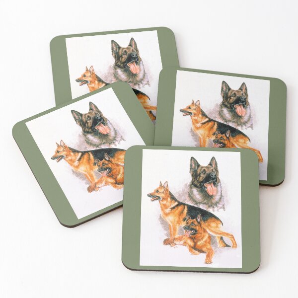 Item preview, Triple German Shepherd  designed and sold by BarbBarcikKeith.