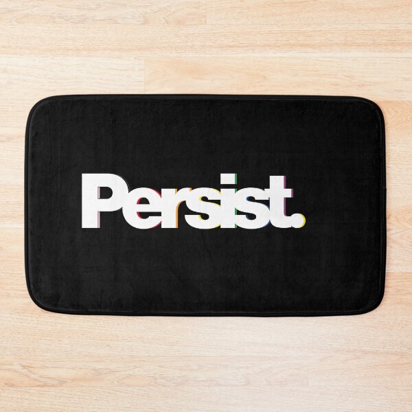 Item preview, Persist - Drop Shadow Pride flag Retro designed and sold by CottonGarb.