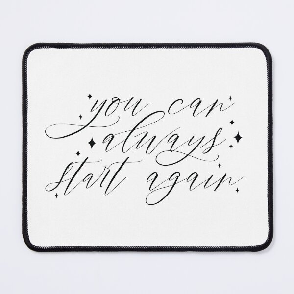 Item preview, You Can Always Start Again designed and sold by FullOfGrace Design Co..