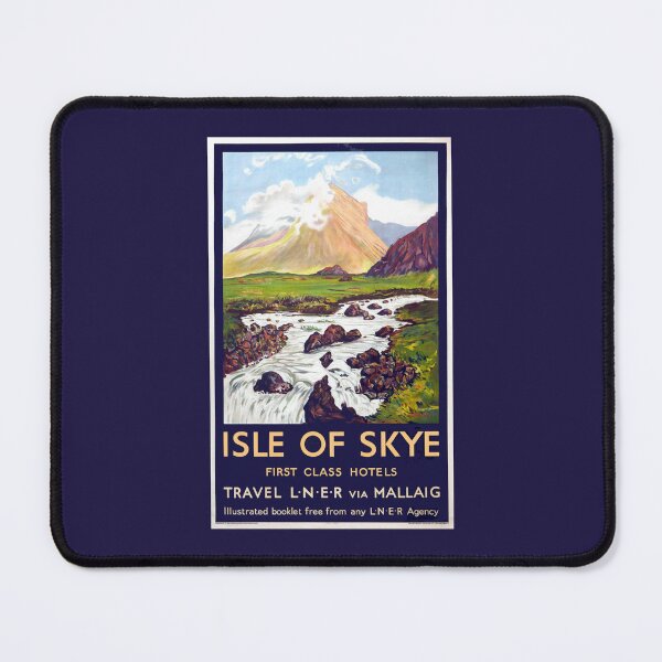 Item preview, Vintage Isle of Skye Scotland Travel Poster designed and sold by FutureTraveller.