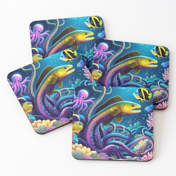 Item preview, Colorful Ocean EEL Octopus designed and sold by cooldesigns2022.