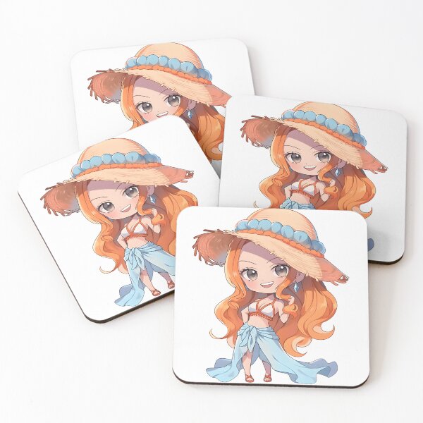 Item preview, Nami OP Cute Anime Girl – Chibi Style designed and sold by DGitaldreamgirl.