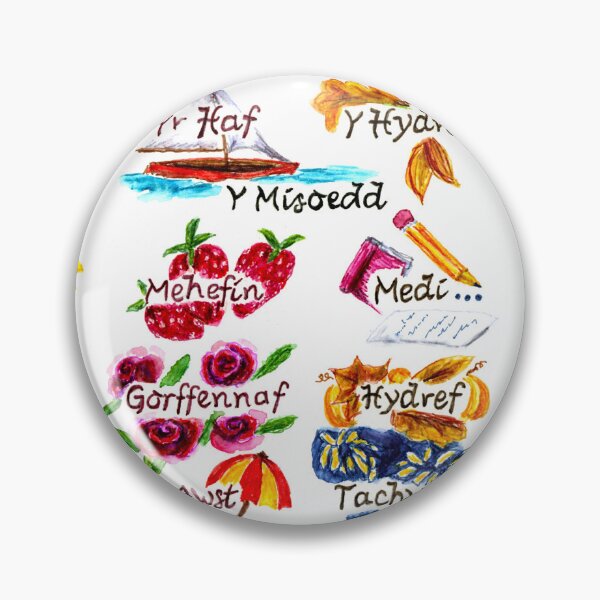 Item preview, Tymhorau a Misoedd designed and sold by LymphomaLass.