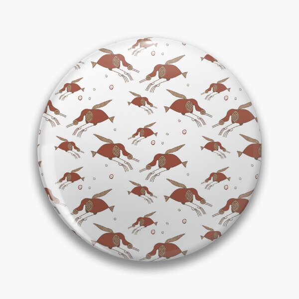 Item preview, Cypriot Bird Style Pattern #2 designed and sold by Aeterna Prints.
