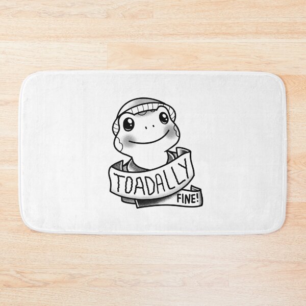 Item preview, Tattoo style Toadally FINE! With happy toad.  designed and sold by jazzydevil.