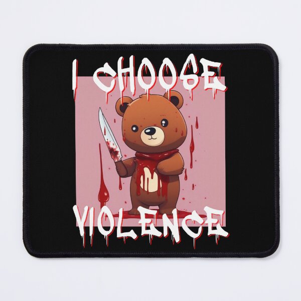 Item preview, I Choose Violence T-Shirt Funny Cute Blood designed and sold by James5Seven.