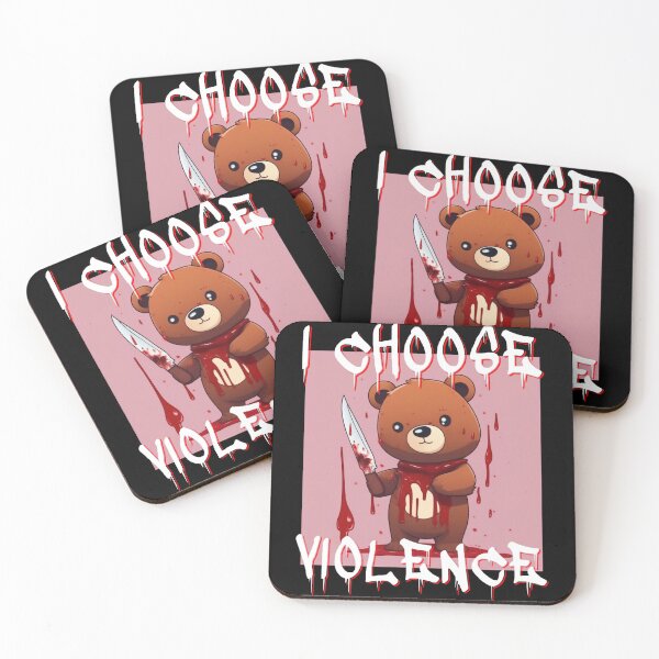 Item preview, I Choose Violence T-Shirt Funny Cute Blood designed and sold by James5Seven.