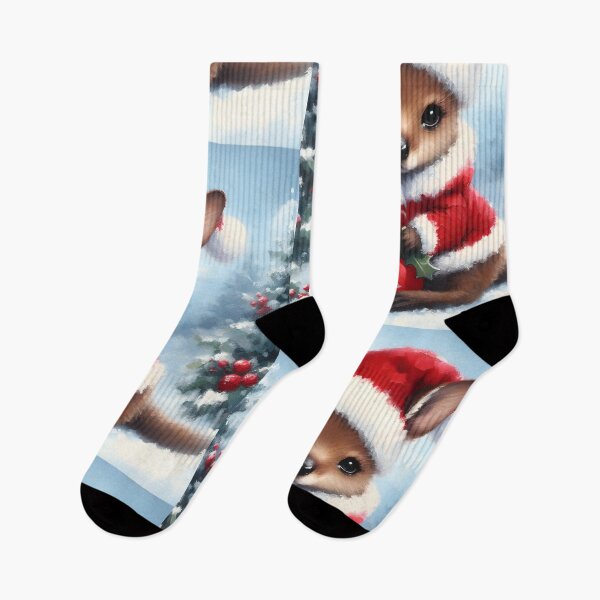 Item preview, kangaroo in christmas mood designed and sold by KateBlakeO.