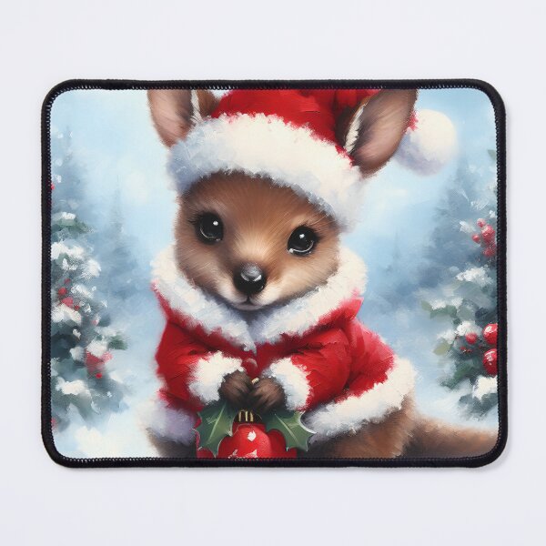 Item preview, kangaroo in christmas mood designed and sold by KateBlakeO.