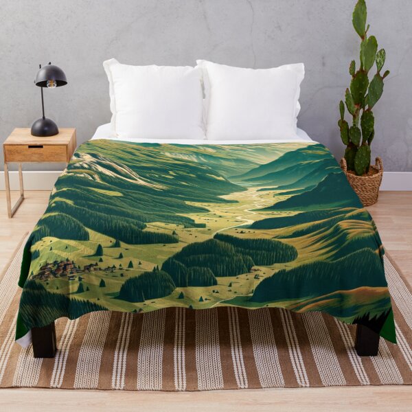 Item preview, Lush Mountain Valley designed and sold by Abralacazamra.