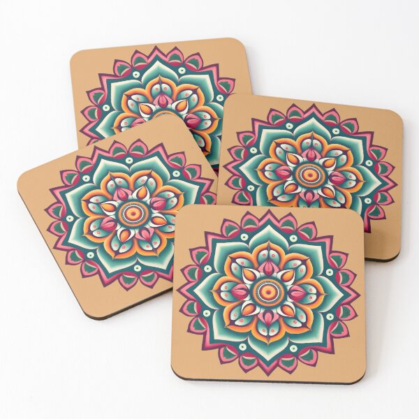 Item preview, Colourful Rangoli Flower - Design & Pattern designed and sold by Jollys-ArtShop.