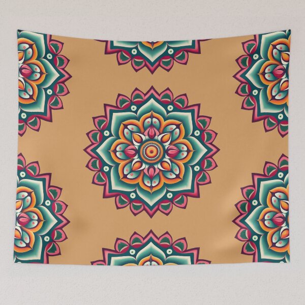 Item preview, Colourful Rangoli Flower - Design & Pattern designed and sold by Jollys-ArtShop.