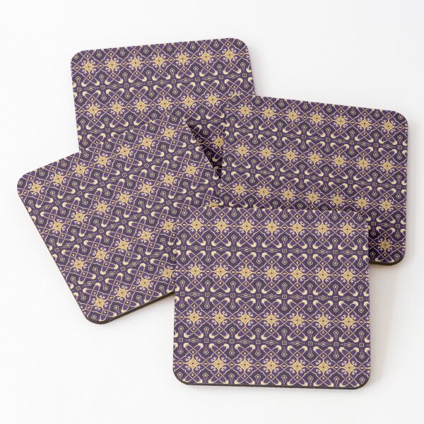 Item preview, Dark Purple and Gold Pattern designed and sold by PatternMyHome.