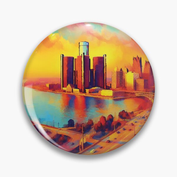 Item preview, Detroit at Sunset designed and sold by badguyduh.