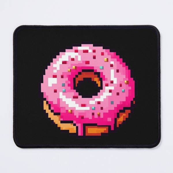 Item preview, Pink Donut Pixel Art designed and sold by QuickSticker.