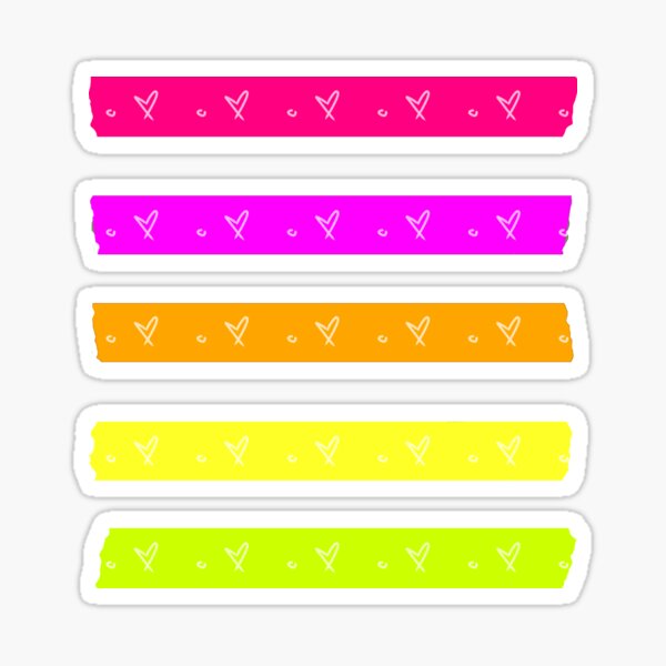 Artikel-Vorschau von Kidcore Pastell Washi Pack, designt und verkauft von Kayochine.